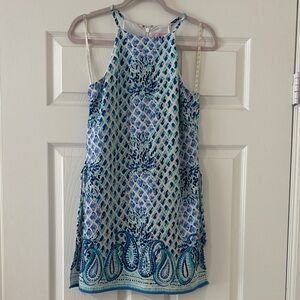 Lilly Pulitzer Pearl Romper Toe In Print Size 0 EUC